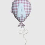 Μπαλόνι Μονόγραμμα Pink Gingham