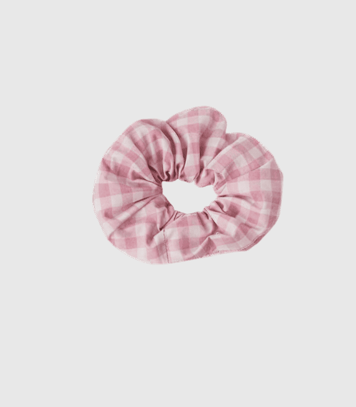 Scrunchie Pink Gingham Scrunchie Pink Gingham